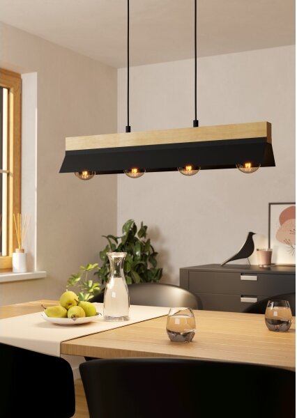 Lustră pe cablu TARRAFO 4xE27/40W/230V Eglo 900444