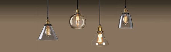 Lampa DE TAVAN SUSPENDABILA din sticla VERTO A BROWN APP043-1CP