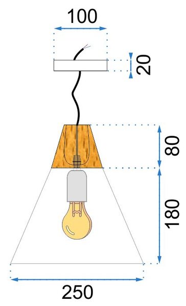 Lampa DE TAVAN SUSPENDABILA Scandi A alb