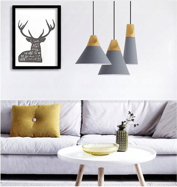 Lampa DE TAVAN SCANDI SET CP alb