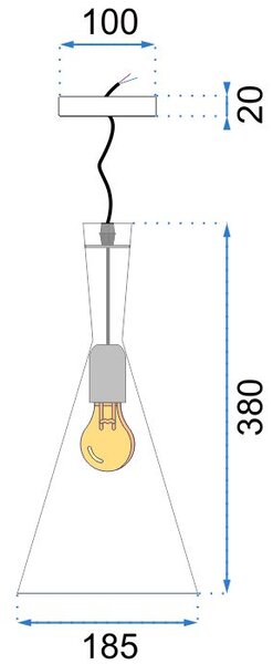 Lampa DE TAVAN COSTA B negru