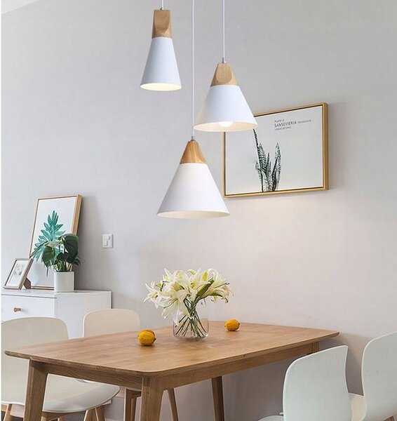 Lampa DE TAVAN SCANDI SET CP alb