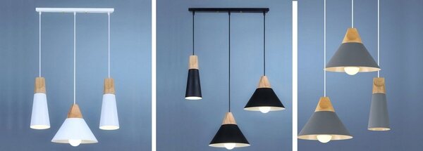 Lampa DE TAVAN SCANDI SET CP alb
