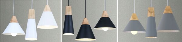 Lampa DE TAVAN SCANDI SET CP alb