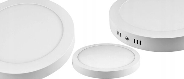 PANOU LED rotund alb 12W