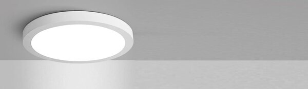PANOU LED rotund alb 12W