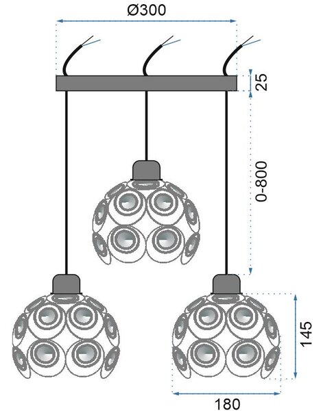 LAMPA SUSPENDABILA Sfera APP209-3CPR