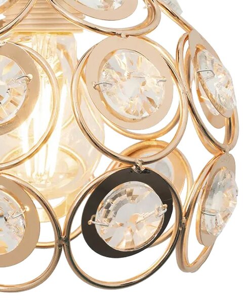 LAMPĂ ELEGANTĂ DE PLAFON APP205-1C CRISTAL AURIU