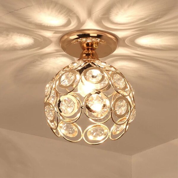 LAMPĂ ELEGANTĂ DE PLAFON APP205-1C CRISTAL AURIU