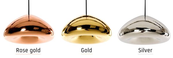 Lampă de tavan cu oglindă din sticlă suspendată APP323-1CP Gold