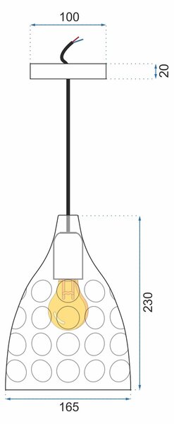 Lampa SUSPENDABILA oglinda ROSE Gold APP276-1CP