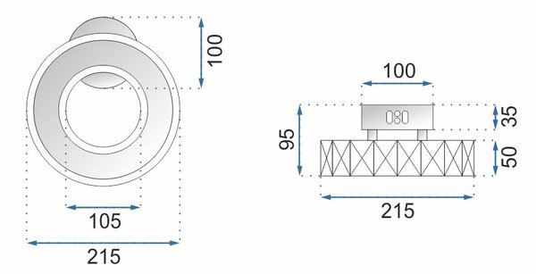 Lampă de perete cu LED rotunda APP413-W APP414-W