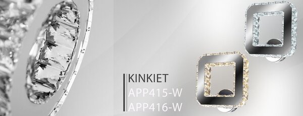 Aplica de perete cu cristale LED APP415-W APP416-W