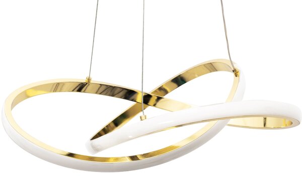 Lampă de tavan suspendată cu inel modern + telecomandă APP390-CP Gold