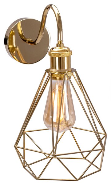 Lampa de perete Loft Auriu 392229