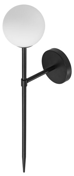 Aplica de perete neagra moderna 52cm APP577-1W