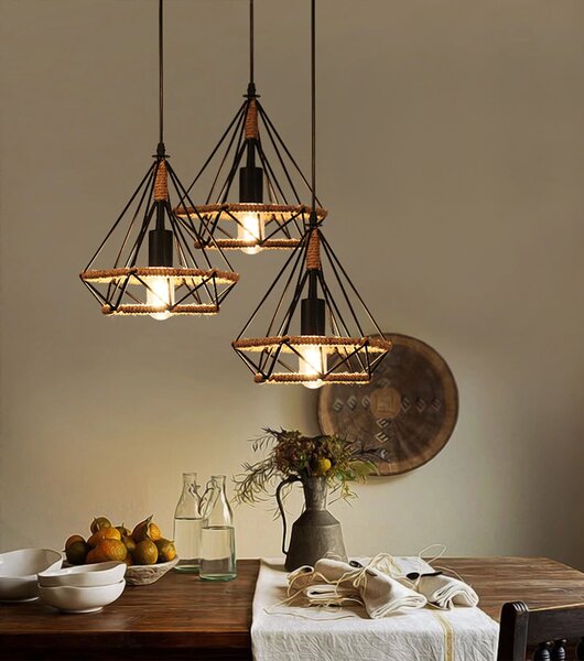 Lampa DE TAVAN SUSPENDABILA IN STIL loft Sfoara APP678-1CP