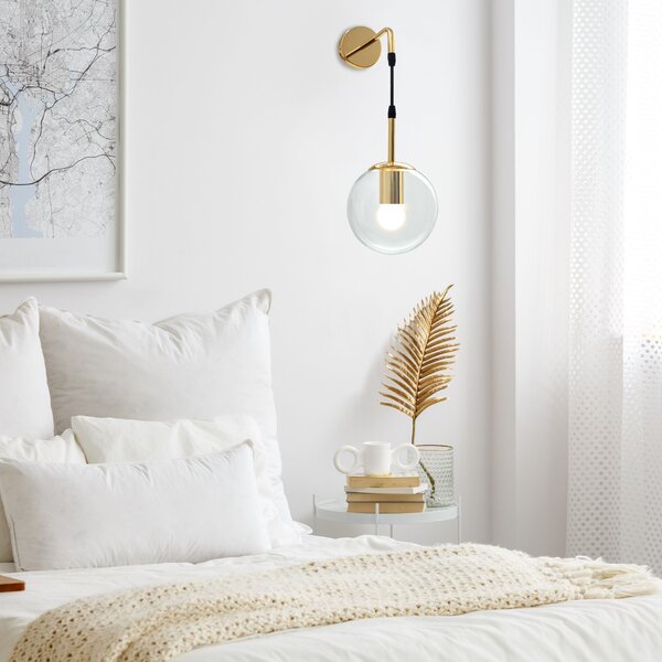 Lampa de perete din sticla Gold APP685-1W