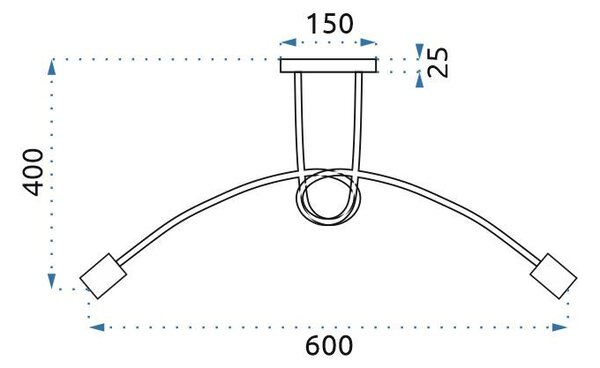 Lampa Paradise 3 Black