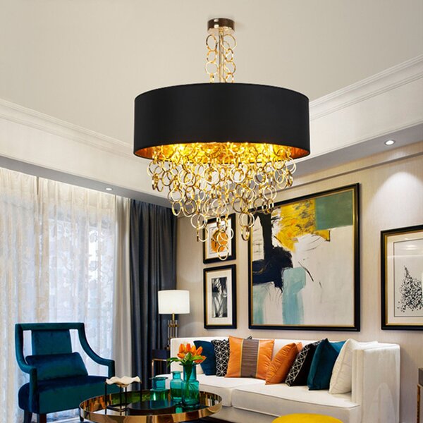 Lampa SUSPENDABILA Black Gold 45cm APP683-3CP