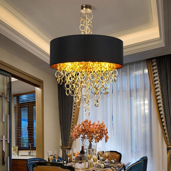 Lampa SUSPENDABILA Black Gold 45cm APP683-3CP