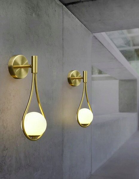 LAMPA de perete APLICA din sticla Sfera GOLD APP603-1W