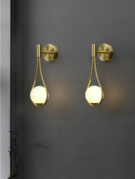 LAMPA de perete APLICA din sticla Sfera GOLD APP603-1W