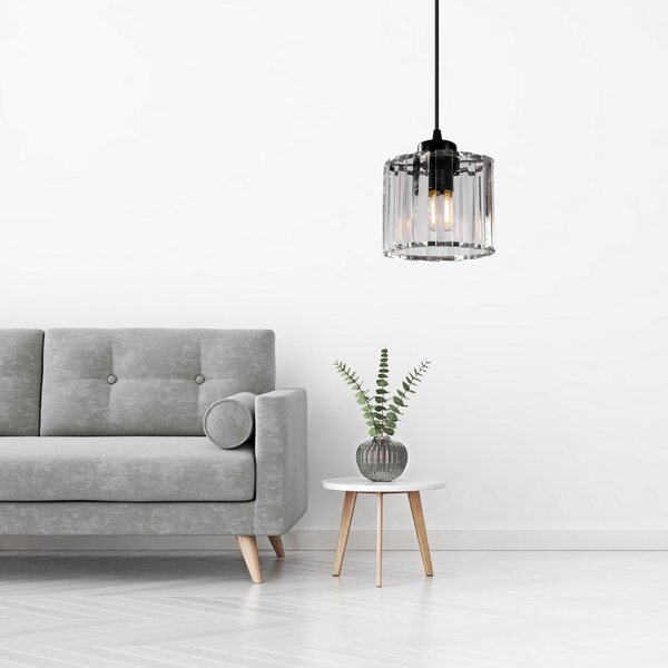 Lampă de tavan din cristal negru APP511-1CP