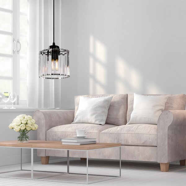 Lampă de tavan din cristal negru APP511-1CP