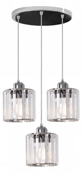 Lampă de tavan cristal argintiu APP510-3CPR