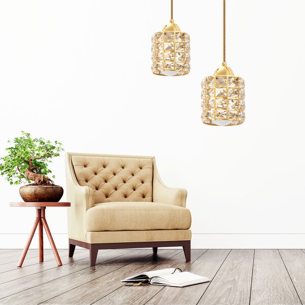 Plafoniera Cristal Gold APP724-1CP