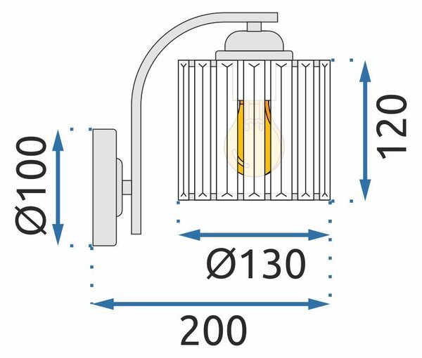 Lampa de perete APP-512 1W