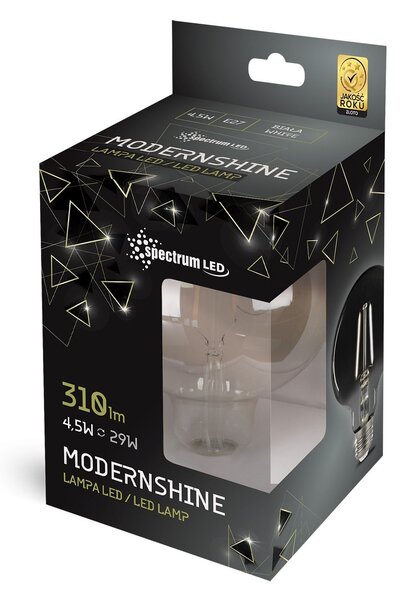 Bec cu oglindă decorativă cu LED-uri neutre E27 230V 4.5W