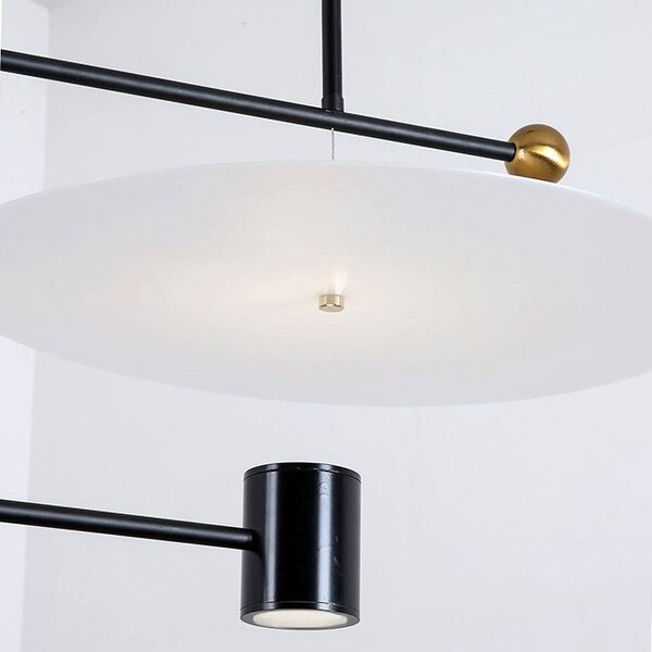 Lampă de tavan cu LED neagra APP589-1CP