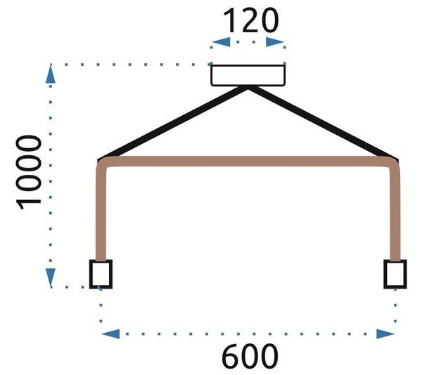 LAMPĂ DE PLAFON CU CANDELIER 5 E27 APP677-5CP
