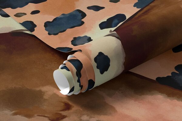 Tapet Un leopard printre frunze tropicale, deasupra apei, alături de pești, Imagini de fundal unice, w05954v1 : Uwalls.ro