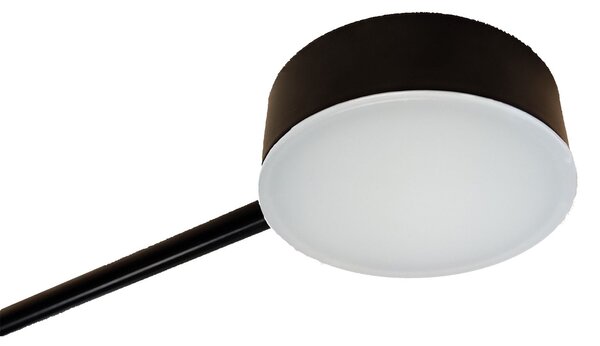 LAMPĂ MODERNĂ DE PLAFON NEGRA 8-BRAT LED APP523-8C
