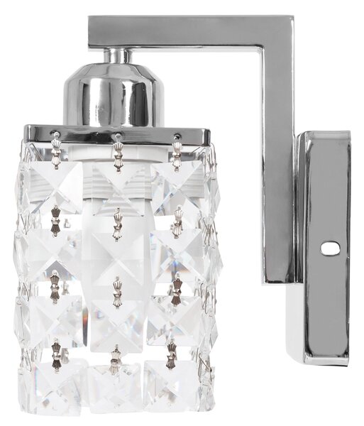 Aplica de perete metal cristal crom APP543-1W