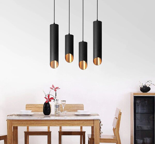 LAMPĂ MODERNĂ AURIE NEAGRA 30 CM APP574-1CP