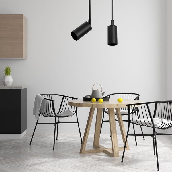 LAMPĂ DE PLAFON NEAGRA APP609-1C