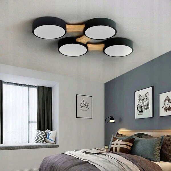 PLAFON NEGRU APP527-4C