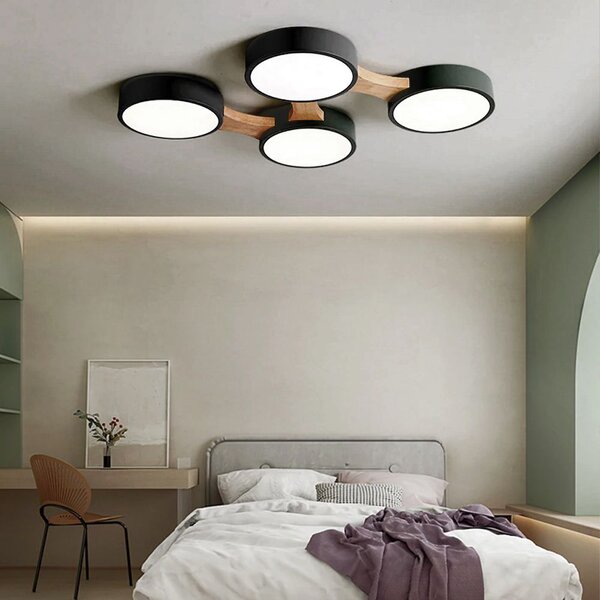 PLAFON NEGRU APP527-4C