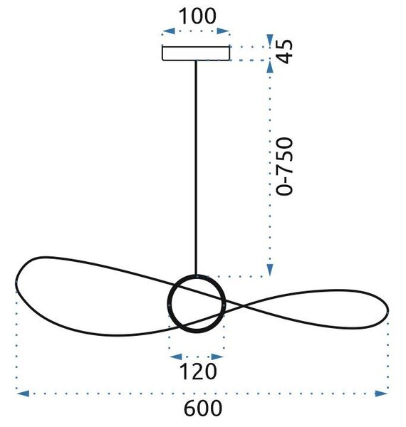 LAMPĂ LED 60cm APP651-1CP