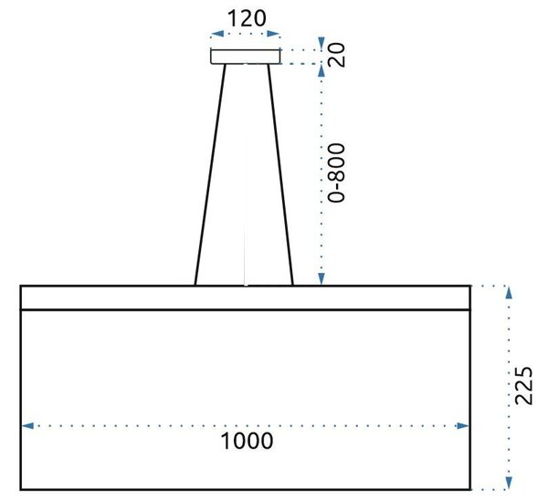 Lampă suspendată Glamour LED Chain APP891-CP