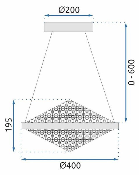 LAMPĂ DE CRISTAL APP774-1CP