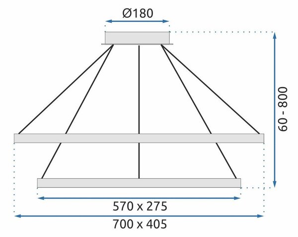 LAMPĂ LED de cristal APP771-3CP