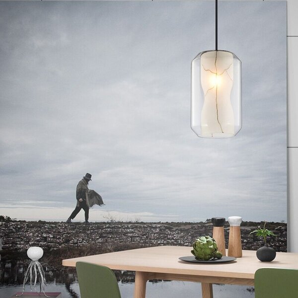 LAMPĂ MODERNĂ AURIE NEAGRA WHITE MARBLE APP909-1CP