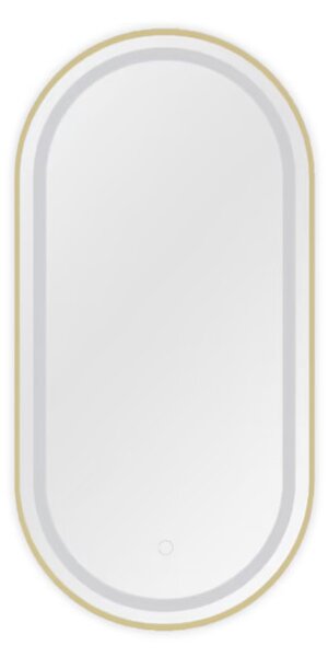Oglindă cu iluminare MEDI L, 50x100, zlatá