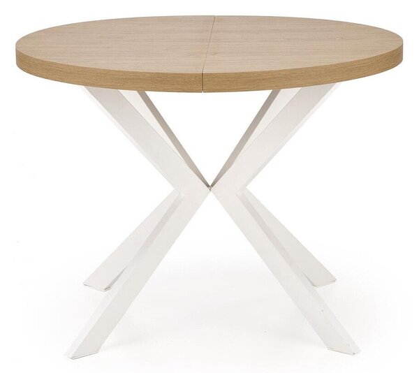 Masă Houston 1495, Stejar auriu, Alb, 76cm, 79 kg