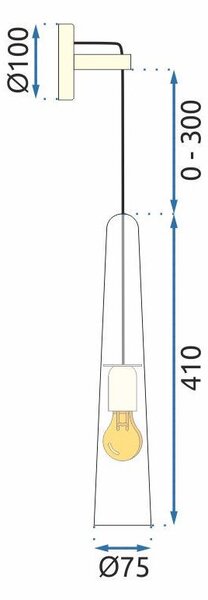 Lampa de perete APP896-1W GOLD
